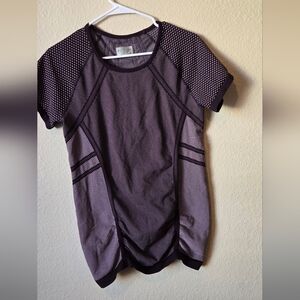 Athleta Diamond Fastest Track Tee Ruched XL#76